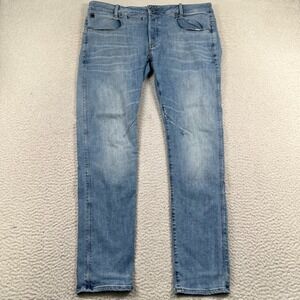 G-Star Raw D-Staq 5-Pocket Jeans Mens 38x34 Slim Straight Leg Stretch Denim Blue